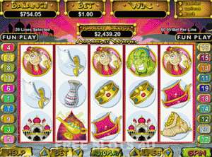 Aladdins Wishes Pokies Screen Capture