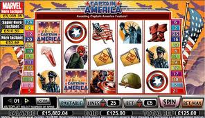 Captain America Pokies Screen Capture Captain America Pokies Screen Capture